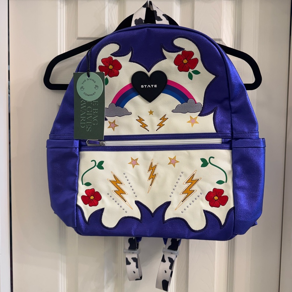 NWT STATE Kane Kids Backpack - Metallic Cowgirl